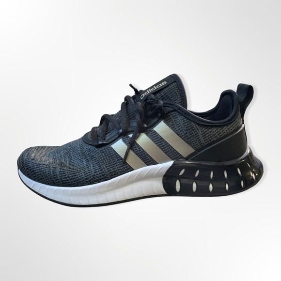 adidas Shoes - Women Black-Grey-White-Adidas-Shoe-Size 8-Running Sneakers